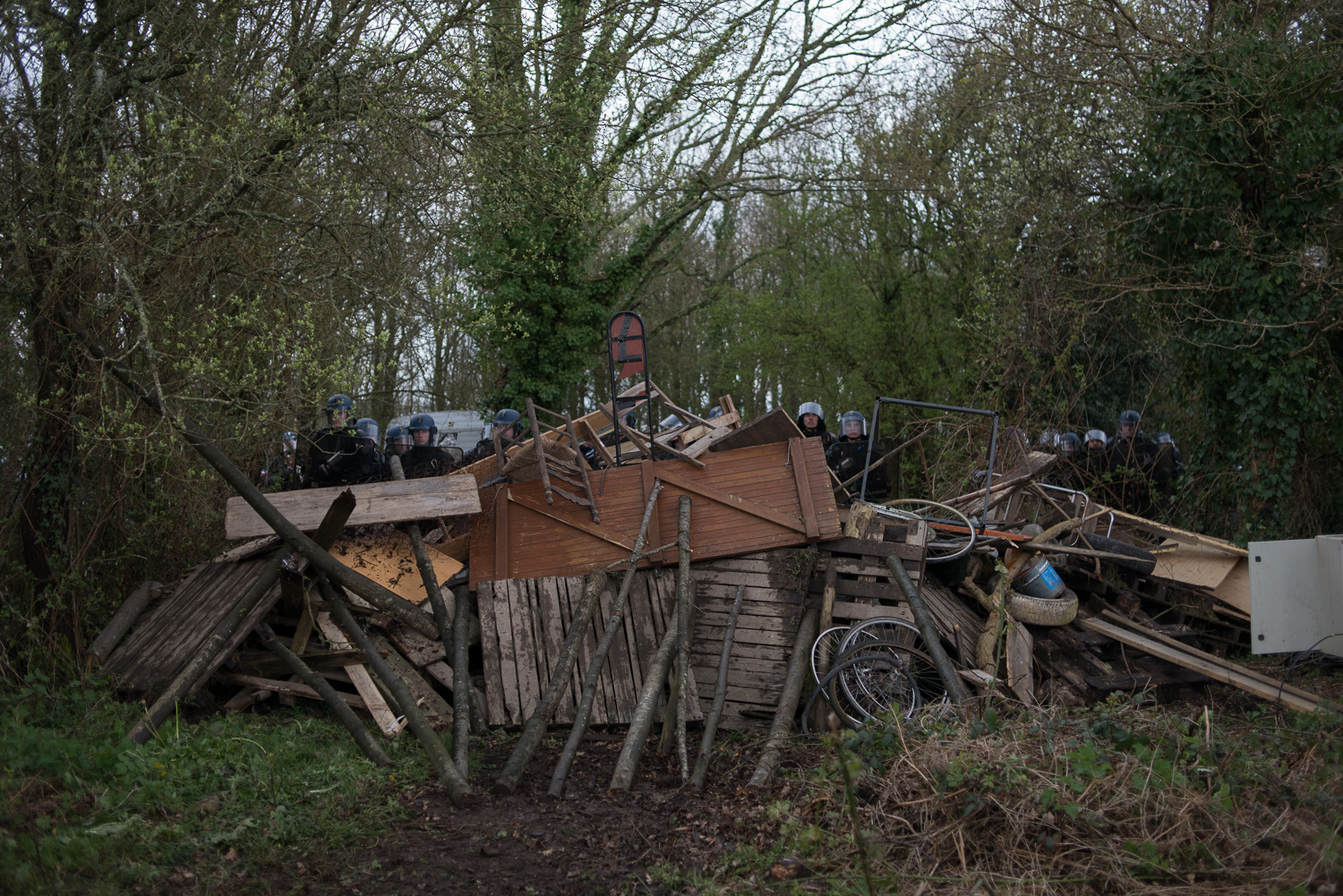Evictions in ZAD de Notre Dames de Landes, March 2018