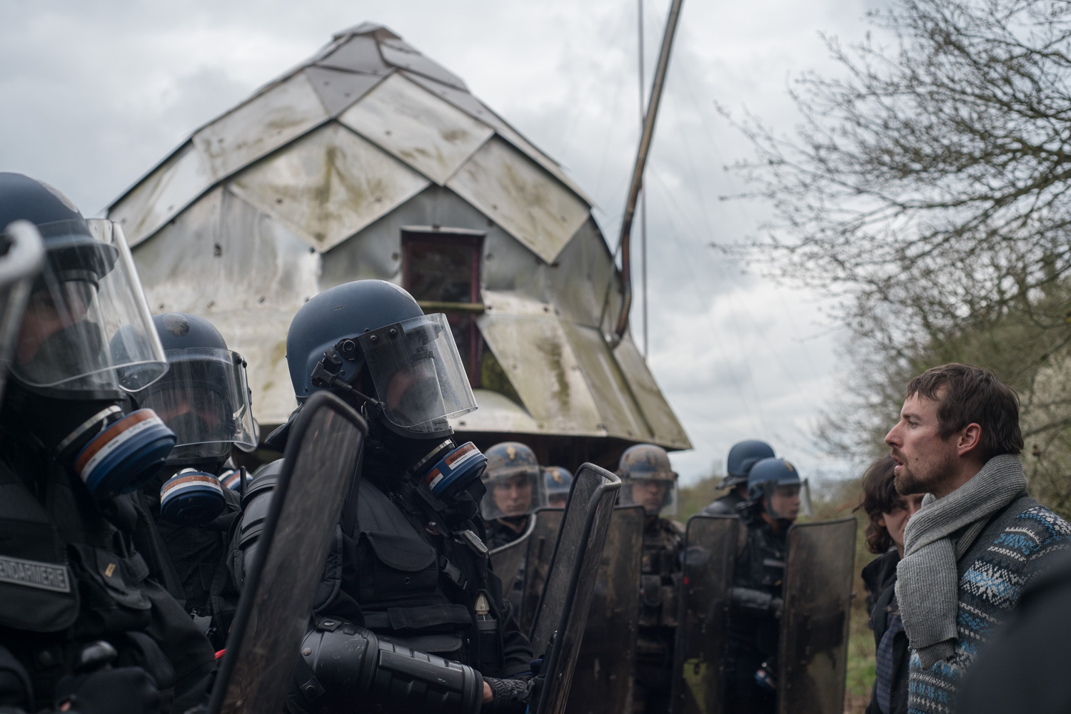 Evictions in ZAD de Notre Dames de Landes, March 2018