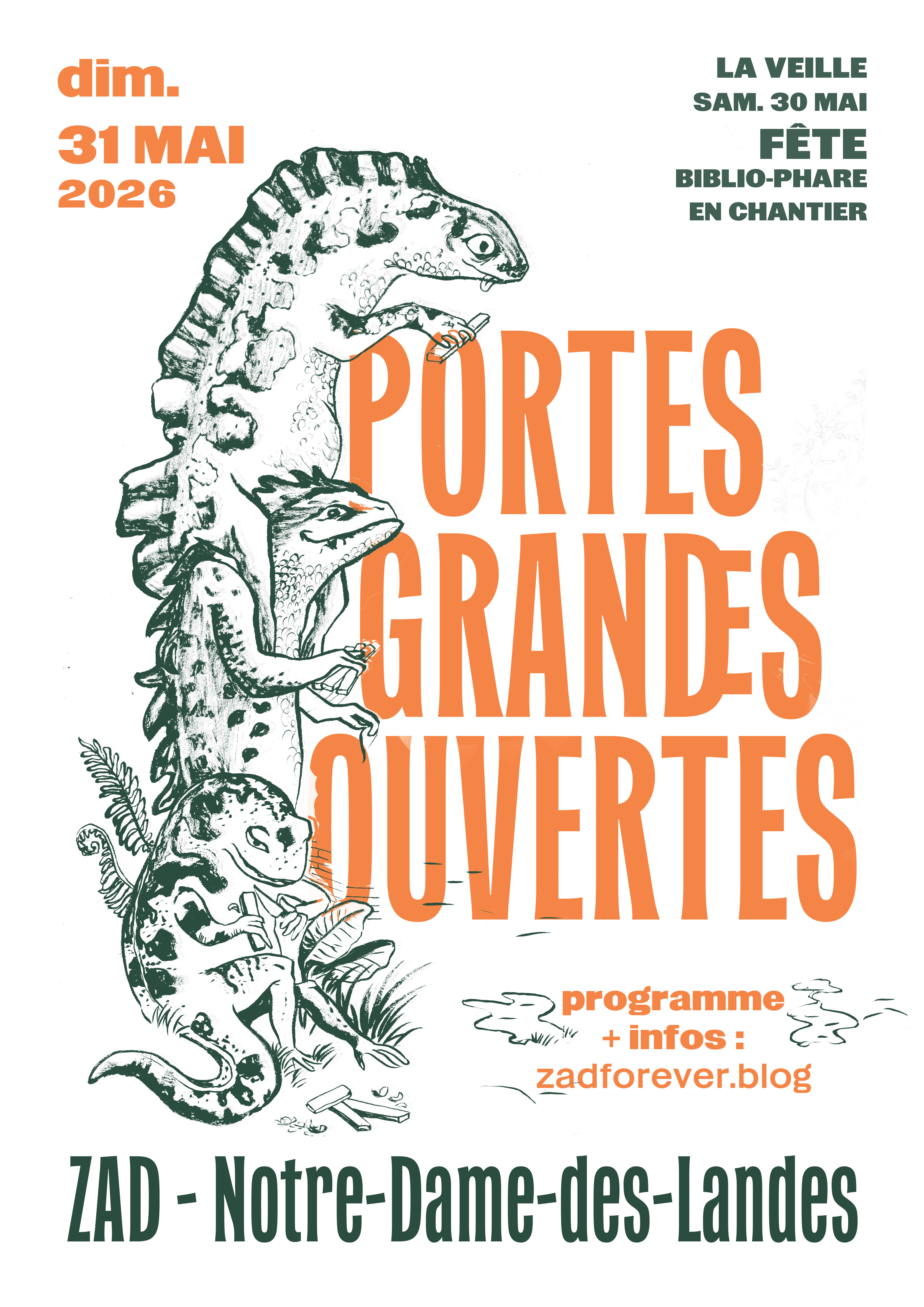 affiche portes grandes ouvertes 2026 ZAD